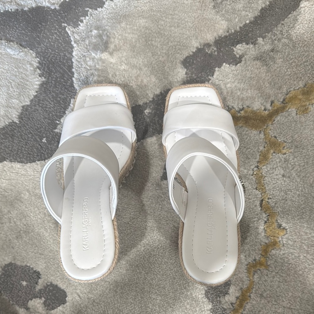 White Leather Sandals